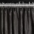 Zasłona czarno, srebrzysta zaciemniająca 140x270 cm taśma - MILI