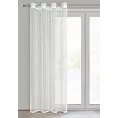 Firana biała z siateczki niewymagająca prasowania 140x250 cm przelotka ELLISSA
