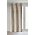Zasłona beżowa z welwetowej tkaniny 125x270 cm (wymiar podany na gotowo) system flex - MELANIE