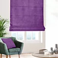 Roleta rzymska WALDO fioletowa ze szlachetnej grubej tkaniny welwetowej o gramaturze 400g/m2