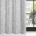 Zasłona szara o płóciennym splocie w stylu eko 140x250 cm przelotka - LIREN