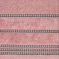 Ręcznik kąpielowy 50x90 cm bawełniany kolor pudrowy róż z delikatną ozdobną bordiurą 500 g/m2 AMANDA