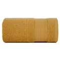 Ręcznik kąpielowy 70x140 cm bawełniany kolor musztardowy w pasy przetykany błyszczącą nicią 500 g/m2 APRIL