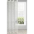 Firana kremowa z efektem deszczyku półprzezroczysta 140x250 cm przelotka ASTERA