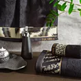 Zestaw ręczników bawełnianych na prezent 3 szt kolor czarny, beżowy 500 g/m2 Eva Minge