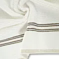Ręcznik kąpielowy 70x140 cm bawełniany kolor kremowy z błyszczącą bordiurą 530 g/m2 FILON