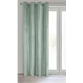 Zasłona welwetowa jasnomiętowa 140x250 cm przelotka - ROSA - Design 91