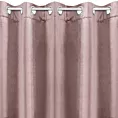 Zasłona pudrowo różowa z ekskluzywnego aksamitnego welwetu 290 g/m2 140x250 cm 10 szt. przelotek - VILLA