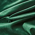 Zasłona szyta na taśmie 5 cm SAFARI ciemnozielona z miękkiej welwetowej tkaniny z połyskiem