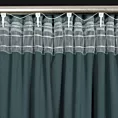 Zasłona welwetowa morska zdobiona falbanami 140x270 taśma - CHARLOTTE 1