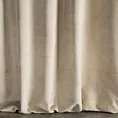 Zasłona szyta na taśmie 5 cm WALDO jasnobeżowa ze szlachetnej grubej tkaniny welwetowej o gramaturze 400g/m2