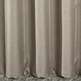 Zasłona szyta na taśmie 5 cm ciemnobeżowa z tkaniny zaciemniającej typu dimout o naturalnym splocie, z efektem melanżu