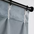 Zasłona srebrna z welwetowej tkaniny 80x270 cm (wymiar podany na gotowo) system flex - MELANIE