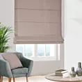 Roleta rzymska jasnoróżowa z miękkiej półmatowej tkaniny welwetowej