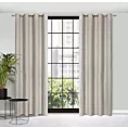 Zasłona szara w stylu eko 140x250 cm przelotka - MADISON