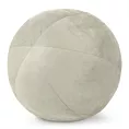 Poduszka dekoracyjna w formie kuli średnica 24 cm welwetowa kremowa GAJA