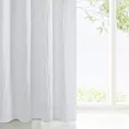 Zasłona biała z lekkiej gniecionej etaminy w stylu eko 140x250 cm przelotka - ZUHLA