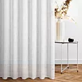 Zasłona szyta na taśmie 5 cm biała z grubszej etaminy, matowa