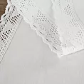Bieżnik na stół 40x140 cm biały zdobiony koronką - NATALY