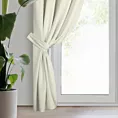 Zasłona welwetowa kremowa, troczek w zestawie 140x270 cm przelotka - ANTARA
