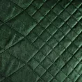 Narzuta welwetowa ciemnozielona 220x240 cm pikowana metodą hot press w geometryczny wzór LUIZ 3 Design 91