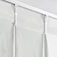 Zasłona biała z welwetowej tkaniny 125x270 cm (wymiar podany na gotowo) system flex - MELANIE