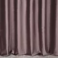 Zasłona szyta na tunelu ciemnofioletowa z miękkiej półmatowej tkaniny welwetowej