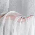 Firana biała o strukturze drobnego deszczyku wzór poziomy 300x150 cm przelotka REBECCA