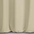 Zasłona szyta na taśmie 5 cm STYLE beżowa o naturalnym charakterze, z widocznym, ozdobnym splotem