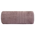 Ręcznik kąpielowy 50x90 cm bawełniany kolor różowy z bawełny egipskiej zdobiony pasami 500 g/m2 LAVIN