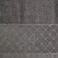 Ręcznik kąpielowy 50x90 cm bawełniany kolor grafitowy z miękką szenilową bordiurą 520 g/m2 MARTHA