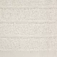Ręcznik kąpielowy 50x90 cm bawełniany kolor kremowy z bordiurą w formie trzech tkanych paseczków 500 g/m2 RENI