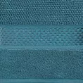 Ręcznik do rąk 30x50 cm bawełniany kolor turkusowy z żakardową bordiurą 500 g/m2 DANNY
