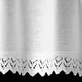Zazdrostka biała z matowej tkaniny z koronką 150X30 cm tunel GUSTO