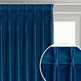 Zasłona granatowa z welwetowej tkaniny 80x270 cm (wymiar podany na gotowo) system flex - MELANIE