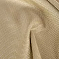 Poszewka szyta ciemnobeżowa z tkaniny z dodatkiem połyskującej nici, z widocznym ozdobnym splotem