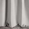 Zasłona szyta na flexach ENYA stalowa z miękkiej półmatowej tkaniny welwetowej