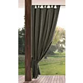 Zasłona grafitowa z wodoodpornej tkaniny idealna do ogrodu i na taras 155x200 cm szelki/rzep - GARDEN