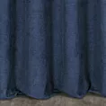 Zasłona szyta na taśmie 5 cm granatowa z miękkiej w dotyku tkaniny szenilowej