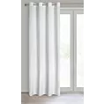 Zasłona biała z matowego welwetu 140x260 cm przelotka - MELANIE