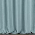Zasłona szyta na taśmie 5 cm błękitna z strukturalnej tkaniny o naturalnym splocie