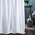 Zasłona szyta na taśmie 5 cm AMAYA biała z jednokolorowej gładkiej tkaniny