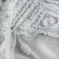 Dekoracja okienna biała z miękkim trójwymiarowym wzorem w stylu boho 140x250 cm przelotka - ESTERA