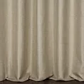 Zasłona szyta na taśmie 5 cm szampańska z miękkiej tkaniny z efektem melanżu