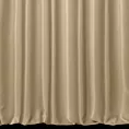 Zasłona szyta na taśmie 5 cm ciemnobeżowa z jednokolorowej gładkiej tkaniny