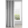 Zasłona welwetowa jasnoszara gładka 140x250 cm przelotka - PIERRE