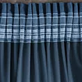 Zasłona granatowa z miękkiego welwetu 140x250 cm taśma - SUZANA