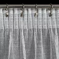 Firana szara z drobnej siatki z efektem bukli 140x300 cm taśma KIM