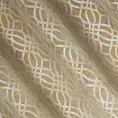 Zasłona beżowa z wytłaczanym wzorem, welwetowa 140x250 cm przelotka - ARETA