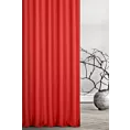 Zasłona szyta na taśmie 5 cm jasnoczerwona z tkaniny trudnopalnej, zaciemniającej, typu blackout